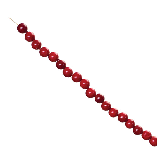 Cranberry-String-Garland,-Set-of-2-Faux-Florals