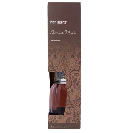 Pier 1 Amber Musk Reed Diffuser 10 oz