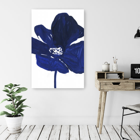 Indigo Petal I Canvas Giclee