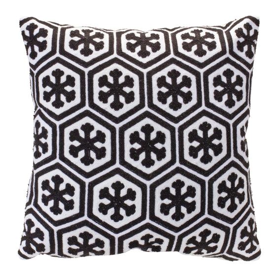 Snowflake Holiday Throw Pillow 17"