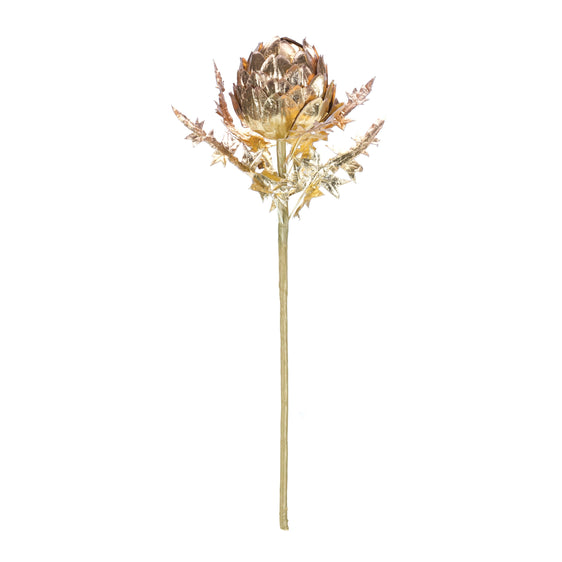 Metallic Artichoke Stem, Set of 2