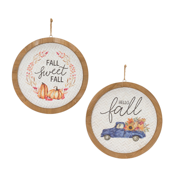 Fall-Harvest-Plaque,-Set-of-2-Fall-Decor