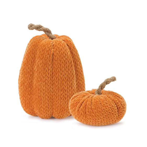 Plush-Fabric-Pumpkin,-Set-of-2-Fall-Decor