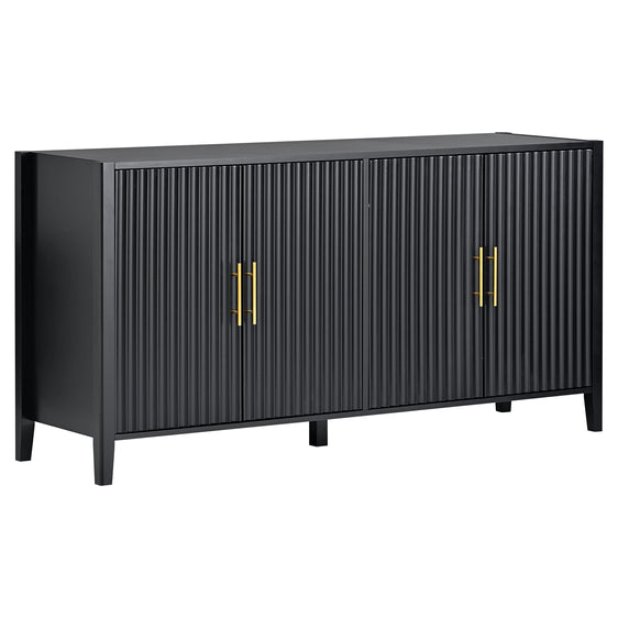 Accent Storage Cabinet with Metal Handles