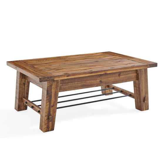 Durango Industrial Wood 48"L Coffee Table and 27" W End Table