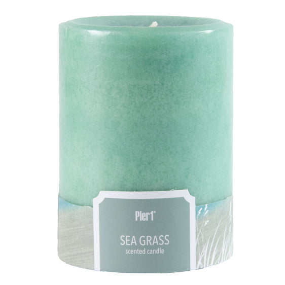 Pier-1-Sea-Grass-3x4-Solid-Pillar-Candle-Pillar-Candles