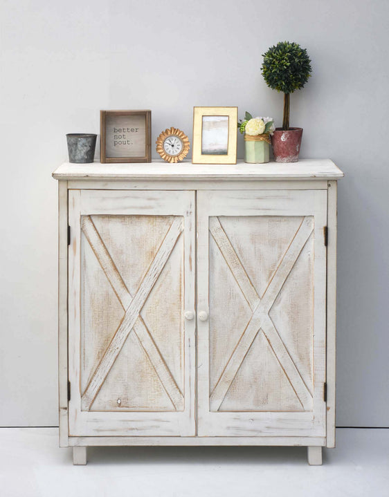 White-Wood-Cabinet,-1-Drawer,-2-Doors-Cabinets