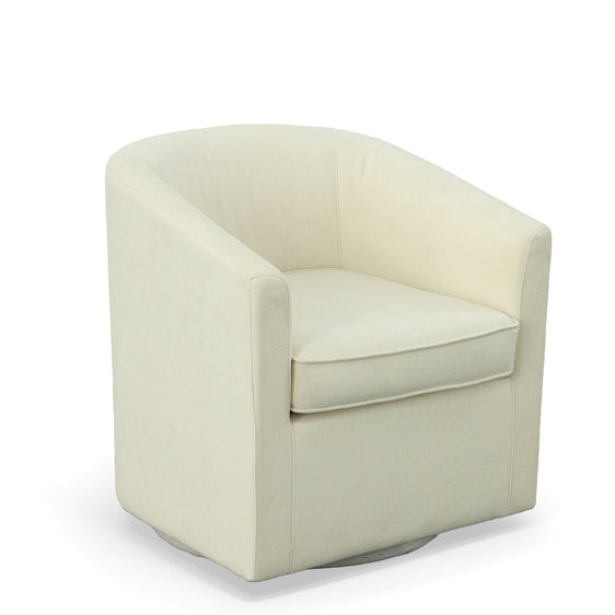 Ingran Barrel Swivel Upholstered Accent Chair