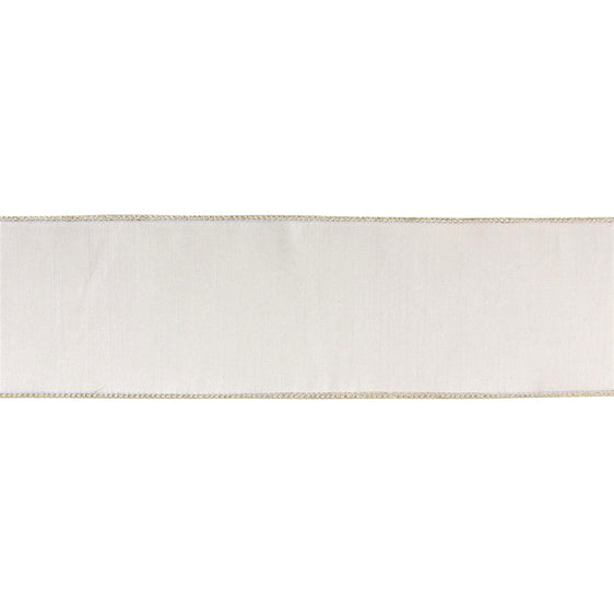 4" Ivory Polyester Ribbon