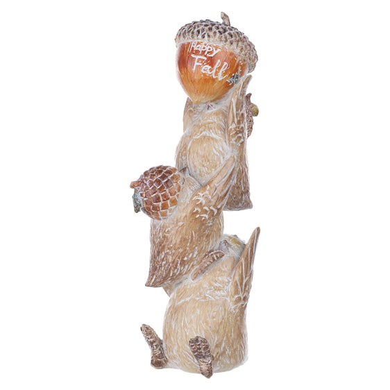 Harvest-Bird-Stack-Figurine,-Set-of-2-Fall-Decor