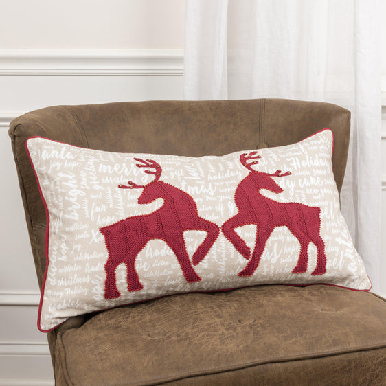 Deer-Printed,-Applique,-Embroidered-Cotton-Decorative-Throw-Pillow-Decorative-Pillows