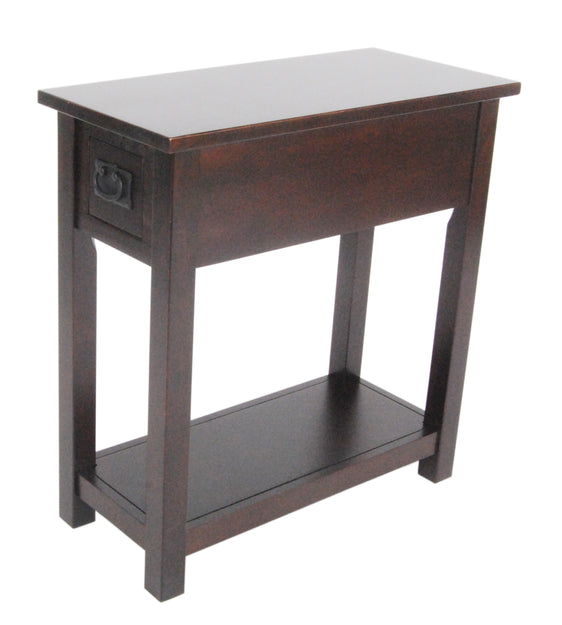 Mission Chairside Table, Espresso