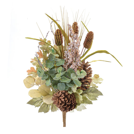 Mixed-Fall-Foliage-Bush,-Set-of-2-Fall-Decor