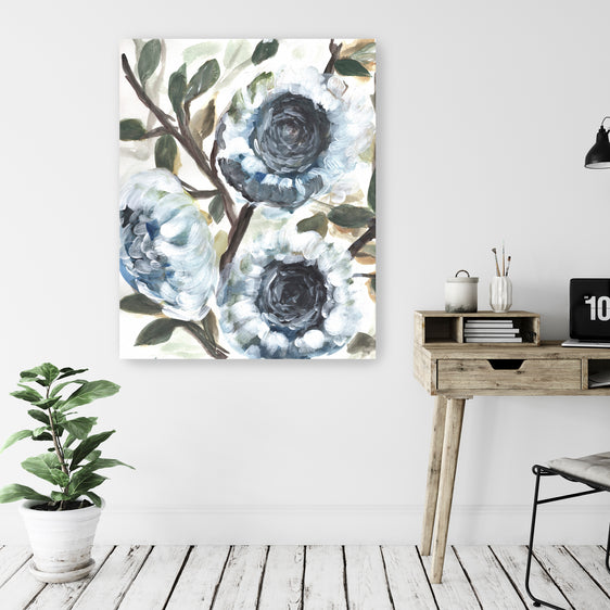 Farmhouse Blue Bush II Canvas Giclee