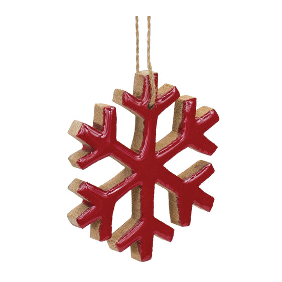 Wood-Snowflake-Ornament,-Set-of-12-Ornaments