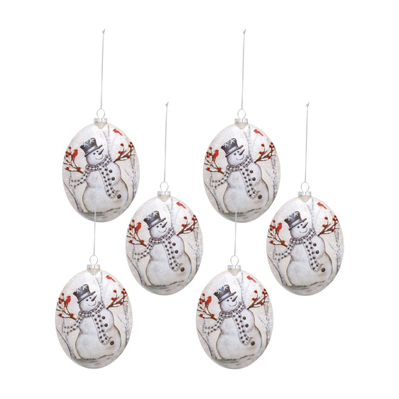 Whimsical-Snowman-Disc-Ornament-with-Snowy-Cardinal-Scene-(Set-of-6)-Decor