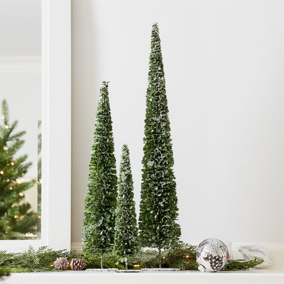 PVC-Bottle-Brush-Design-Pine-Tree-Décor-with-Stand,-Set-of-3-Decor