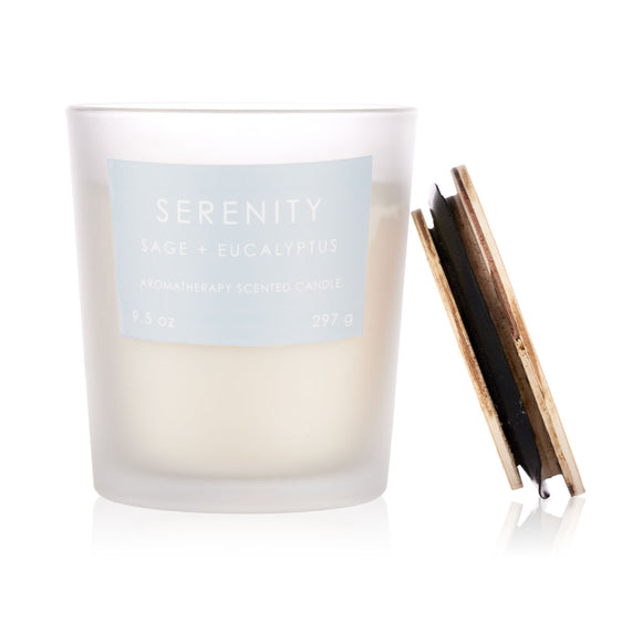 Pier 1 Serenity Sage & Eucalyptus Aromatherapy 9.5 oz Candle