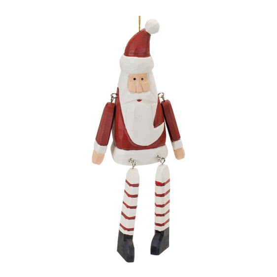 Dangle-Santa-Ornament,-Set-of-6-Ornaments