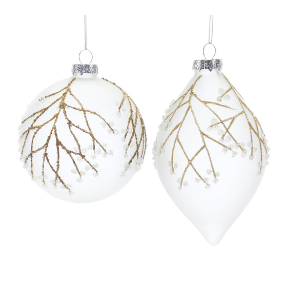 Glittered-Glass-Tree-Branch-Ornament,-Set-of-6-Ornaments