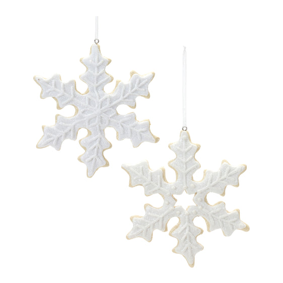 Snowflake Cookie Ornament, Set of 12