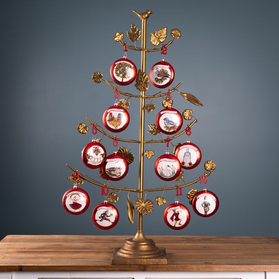 Twelve Days of Christmas Ornament, Set of 12