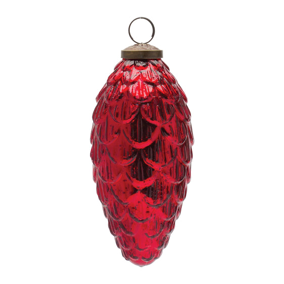 Mercury-Glass-Pinecone-Ornament-(Set-of-6)-Ornaments