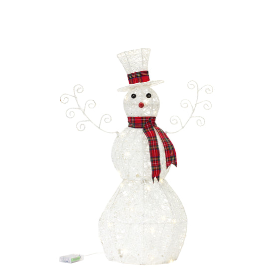 LED Lighted Snowman Décor, Set of 2