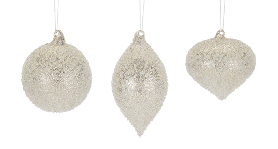 Beaded-Glass-Tree-Ornament-(set-of-6)-Silver-Ornaments