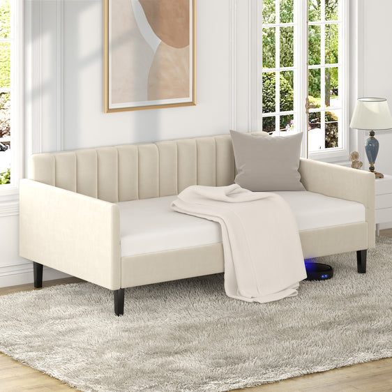 Elena-Twin-Size-Ivory-Velvet-Upholstered-Daybed-Beds