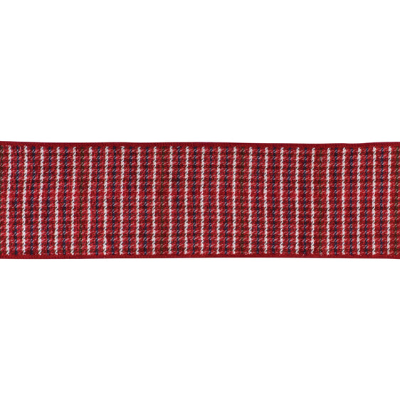 4" Red Plaid Polyester Ribbon