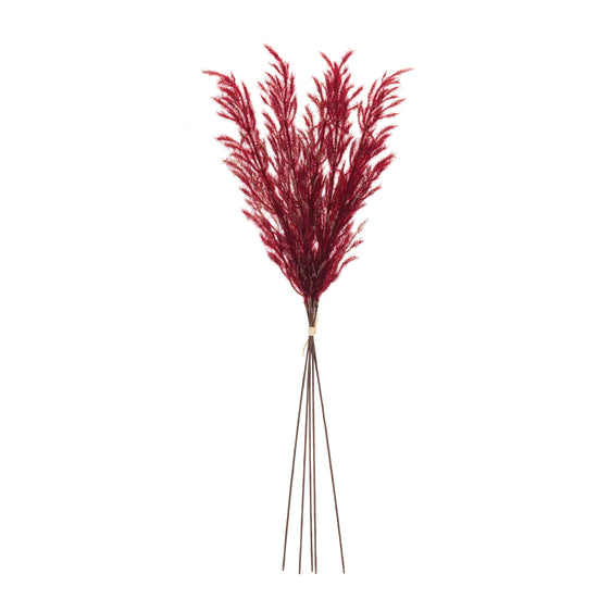 Burgundy Plume Bundle, Set of 6