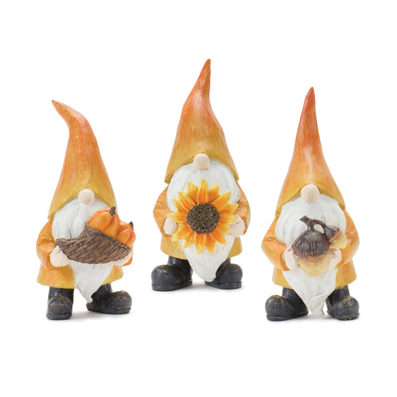 Fall-Harvest-Gnome-Figurine,-Set-of-3-Fall-Decor