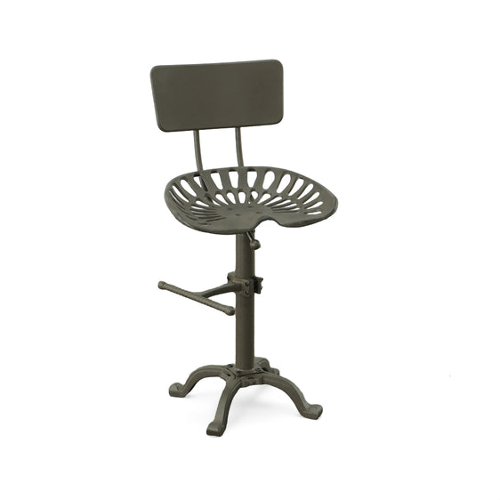 Tractor Seat Stool with Back