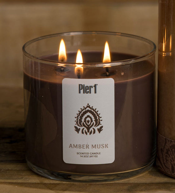 Pier-1-Amber-Musk-Filled-3-Wick-Candle-14.5oz-3-Wick-Candles