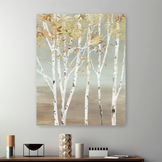 Golden Birch Canvas Giclee