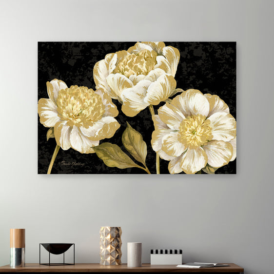 Touch Of Gold Black Landscape Canvas Giclee