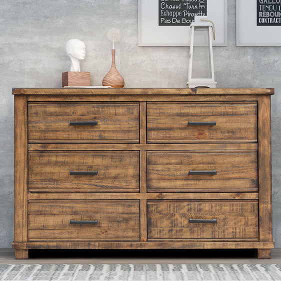 Reclaimed-Solid-Wood-Farmhouse-6-Drawers-Wide-Dresser-Dressers