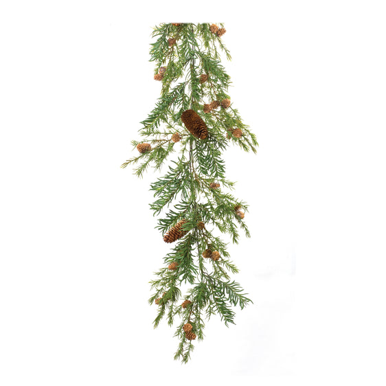 Pine-Garland-with-Pinecones,-Set-of-2-Garland