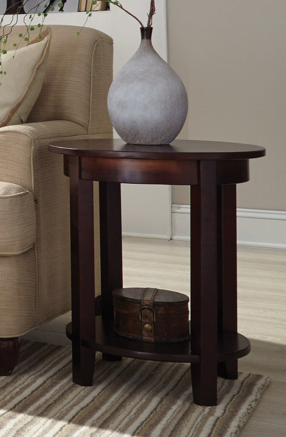 Shaker Cottage Round Accent Table, Espresso