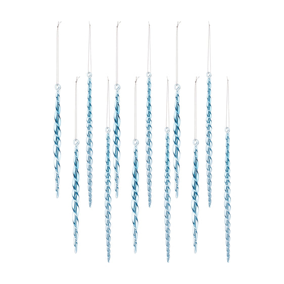 Blue-Icicle-Twist-Drop-Ornament,-Set-of-12-Ornaments