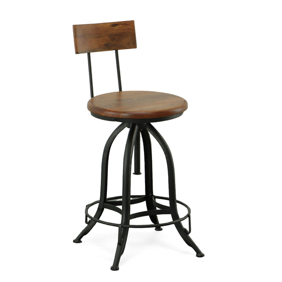 Ryder Adjustable Stool with Back