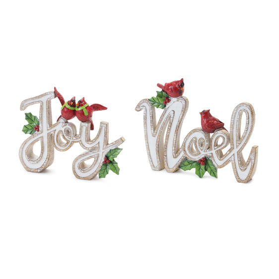 Christmas Sentiment Sign, Set of 2