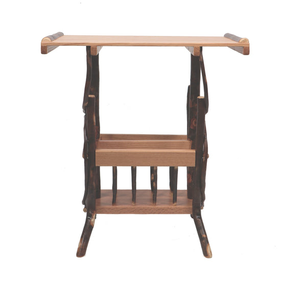 Pier 1 Amish Handmade Hickory and Oak Magazine Rack End Table - Pier 1