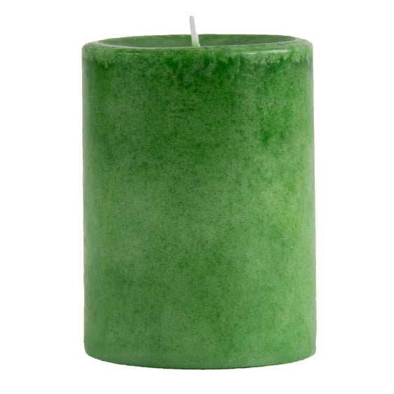 Pier 1 Apple Mint 3x4 Mottled Pillar Candle - Pier 1