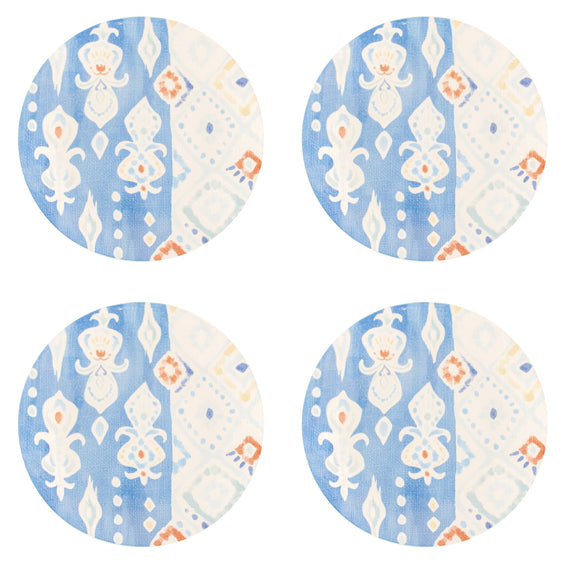 Pier 1 Carnival Set of 4 Dinner Plates - Pier 1