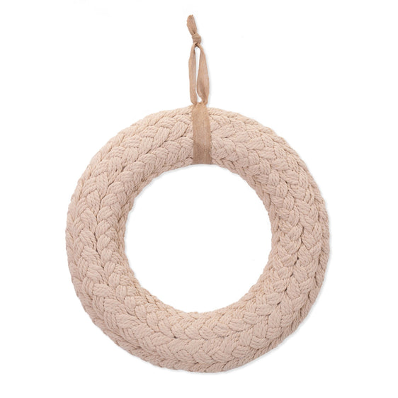 Pier 1 Cream Burlap 15" Wreath - Pier 1