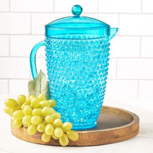 Pier-1-Emma-Aqua-Acrylic-2.5QT-Beverage-Pitcher-Pitchers