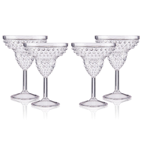 Pier 1 Emma Clear Acrylic 12 oz Margarita Glasses, Set of 4 - Pier 1