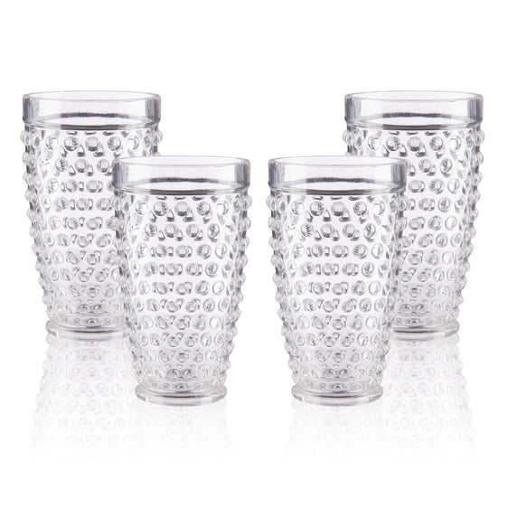 Pier 1 Emma Clear Acrylic 18 oz Drinking Glasses, Set of 4 - Pier 1